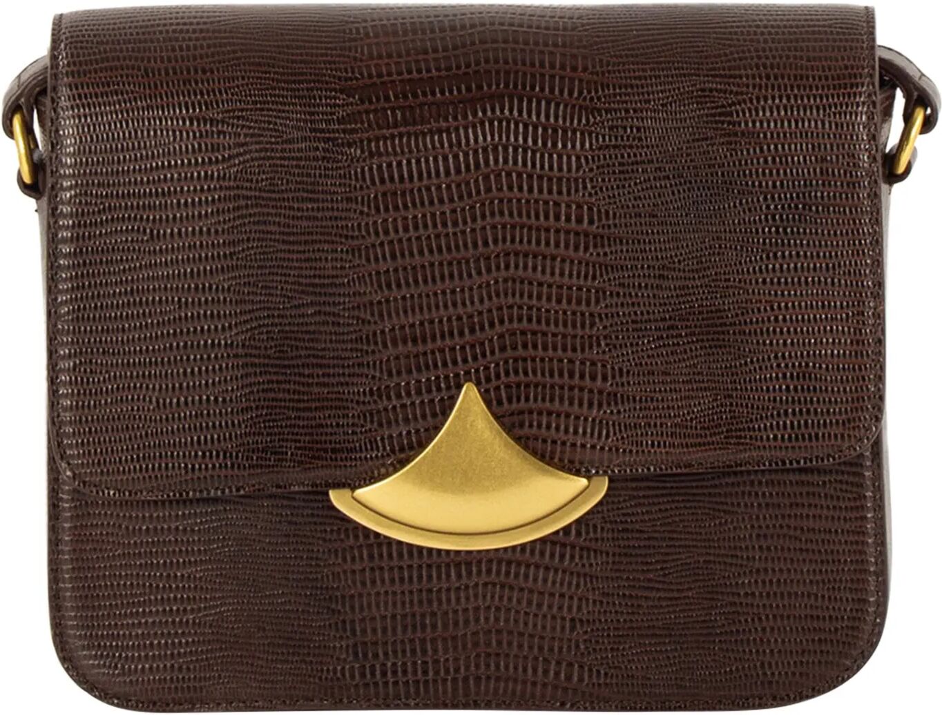 Sessùn Sac Diviluz E Cuir Embossé Lézard Marron taille unique