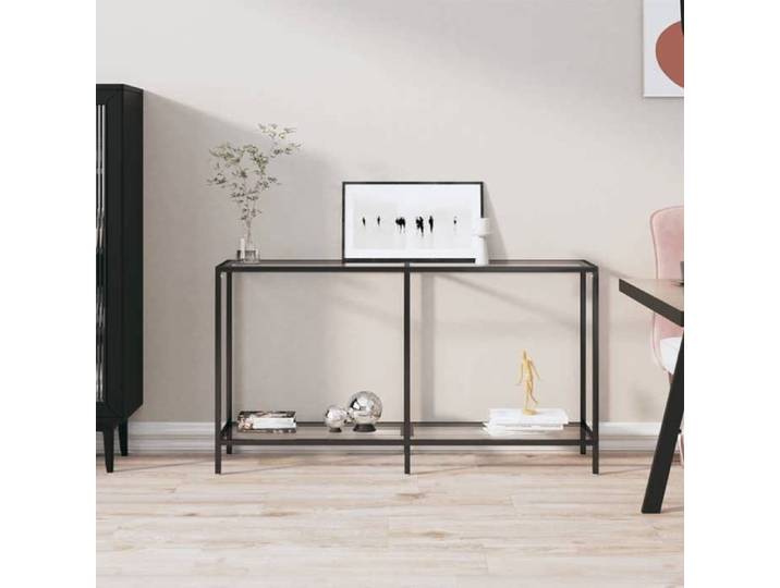 SALE 2026  Table à café Transparent - Table console Transparent 140x35x75 5cm Verre trempé PRO861605520