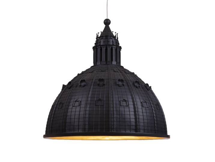 SELETTI lampe à suspension CUPOLONE (Gris - Résine)