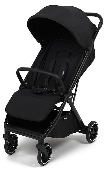 Zummi Neptune Kompakter Kinderwagen ab Geburt bis 22 kg, Einhandklappbar, Mitternachtsschwarz