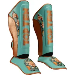 TOP TEN Schienbein- und Spannschutz „Ryu del Mar“, Größe XL in Blau Blau