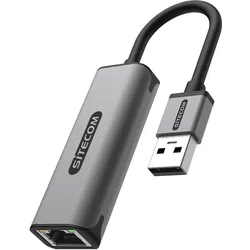 Sitecom AD-1004 USB-A zu Ether 1 Gbit Adapt (USB), Netzwerk Adapter, Grau