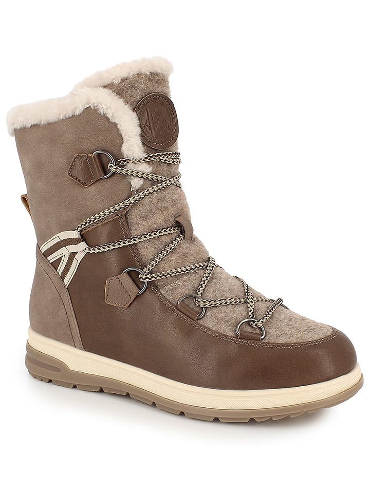 Kimberfeel Winterstiefel "Abigail" in Taupe - 39