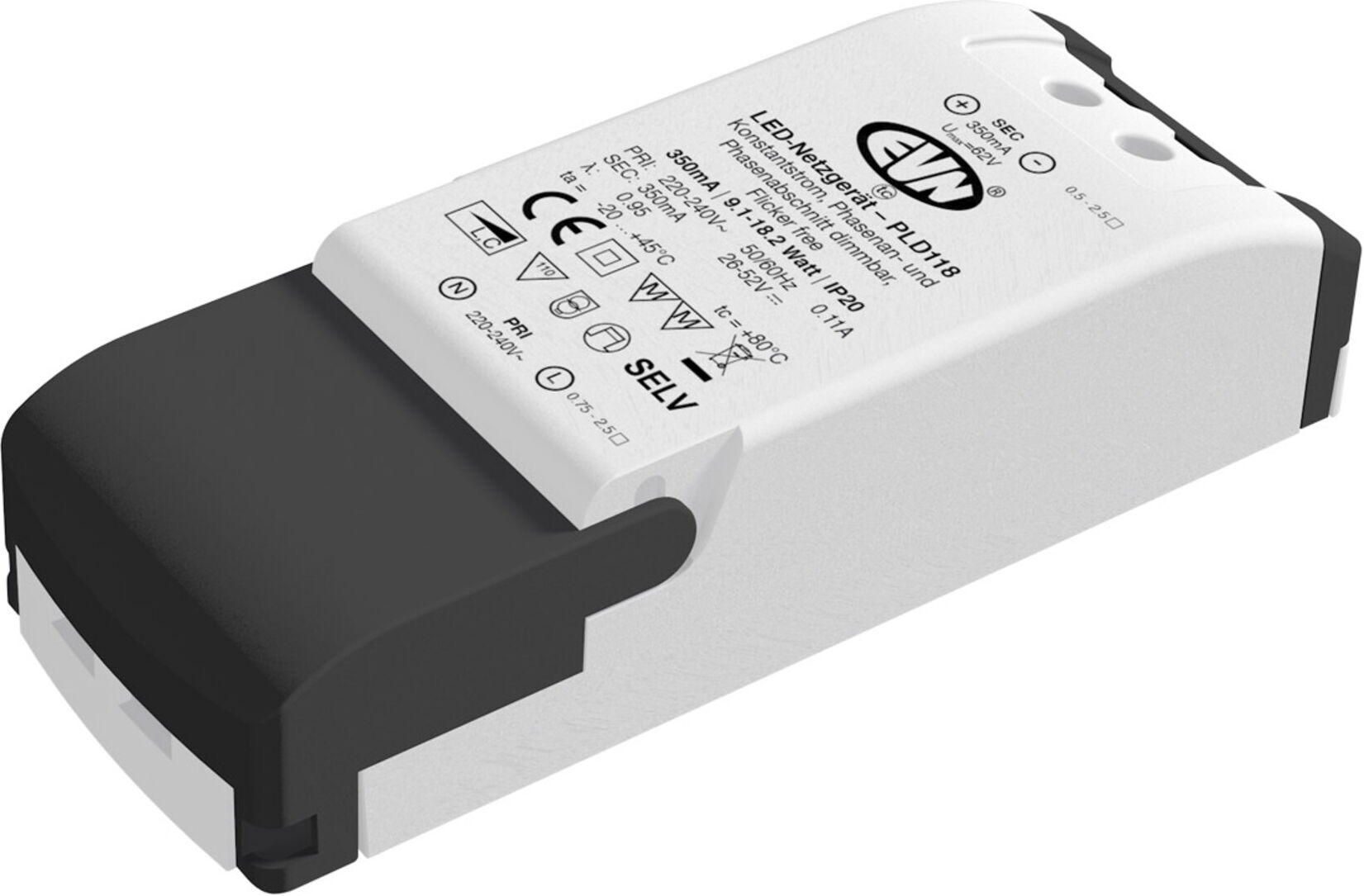 EVN Lichttechnik LED-Netzgerät 350mA 9,2-18,2W PLD 118 ; evn_lichttechnik (PLD118)
