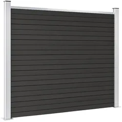 vidaXL, Gartenzaun, Guinevere (1 Element mit 2 Pfosten)