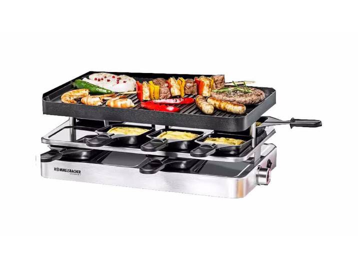Rommelsbacher RC 1400 Raclettegrill – Raclette Ofen/Raclette Grill – grau