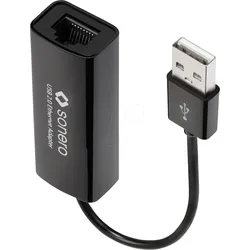 SON X-UA301 - Netzwerkkarte, USB 2.0, Fast Ethernet, 1x RJ45, schwarz