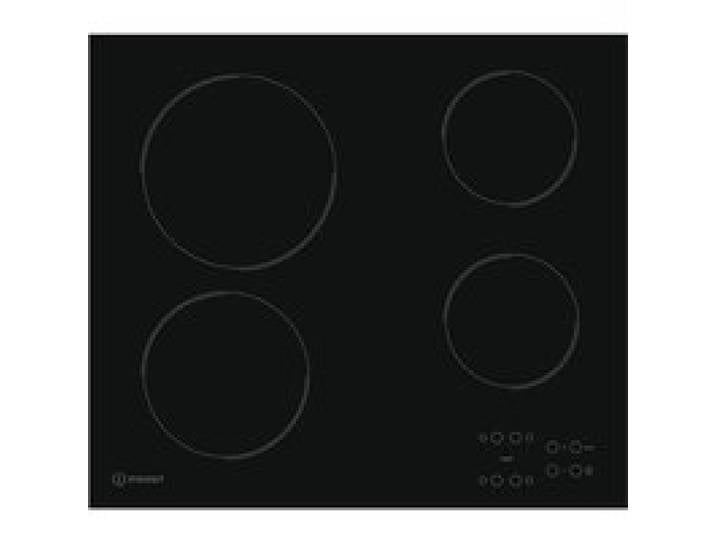 Table Vitrocéramique - INDESIT - RI161C - 4 plaques - Tactile - Noir