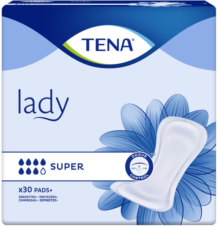Tena Lady Super - 12 paquets de 30 protections