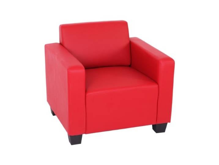 Mendler Modular Sessel Loungesessel Lyon, Kunstleder - rot