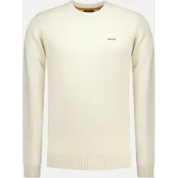 Feinstrickpullover mit Logo Weiß XXL