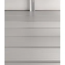 Hörmann Aluminium Fußboden für "Juno" Gerätehäuser,silber,262 x 166 cm