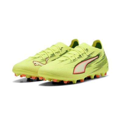 Fußballschuh PUMA "ULTRA 6 PRO MG Fußballschuhe Erwachsene", Herren, Gr. 40.5, Synthetik Textil, gelb (gelb alert schwarz glowing rot lime squeeze), Obermaterial: Synthetik, Textil. Futter: Synthetik, Textil. Innensohle: Textil. Laufsohle:...