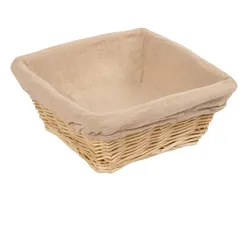 Olympia Brotkorb Weide mit Futter 23cm