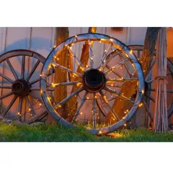 Idena 12x Lichterkette 20 LED warmweiß 8h Timer 3,9m