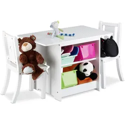 Relaxdays, Kinderstuhl + Kindertisch, Albus (Kindersitzgruppe)