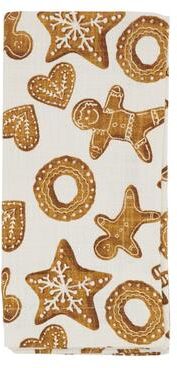 Saro Lifestyle Gingerbread Design Table Napkins (Set of 4)