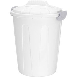 Spetebo Mülltonne 2590, 23 Liter, weiß, aus Kunststoff