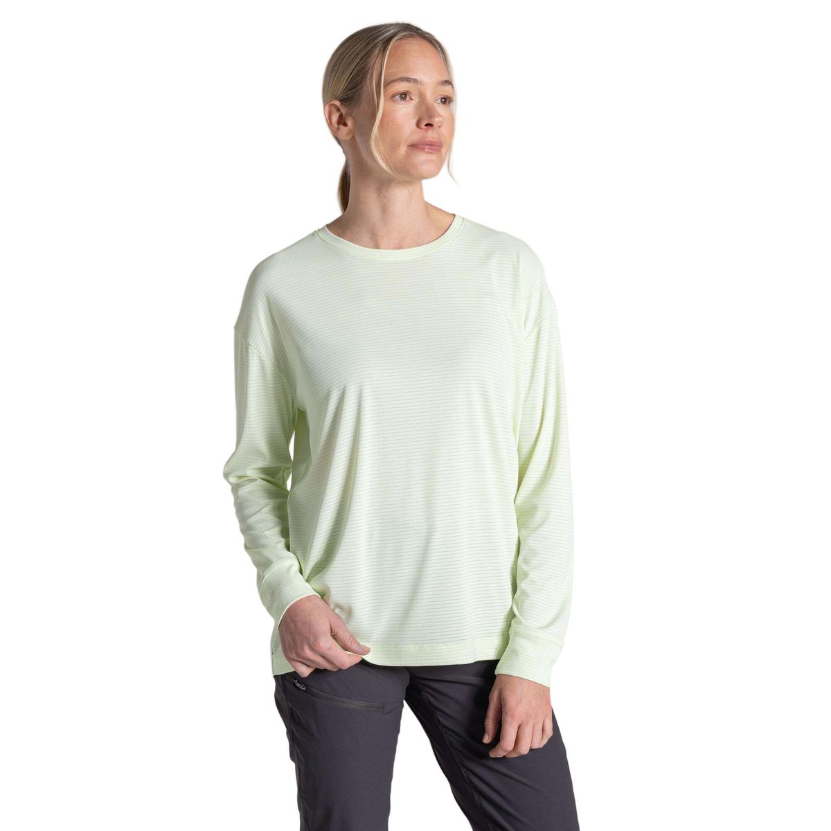 Craghoppers Nosilife Solarshield+ Long Sleeved T-shirt pear drop (1S9) 40 CWT1410 1S9 14L