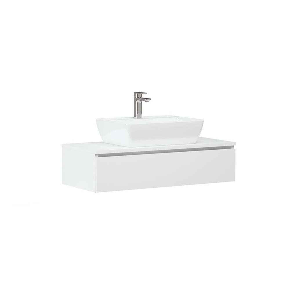 Badmöbel 80cm Lackiert Unterschrank mit Aufsatzwaschbecken aus keramik badmöbel 80x45 aufsatzwaschbecken Badmöbel Weiß mit Aufsatzwaschbecken