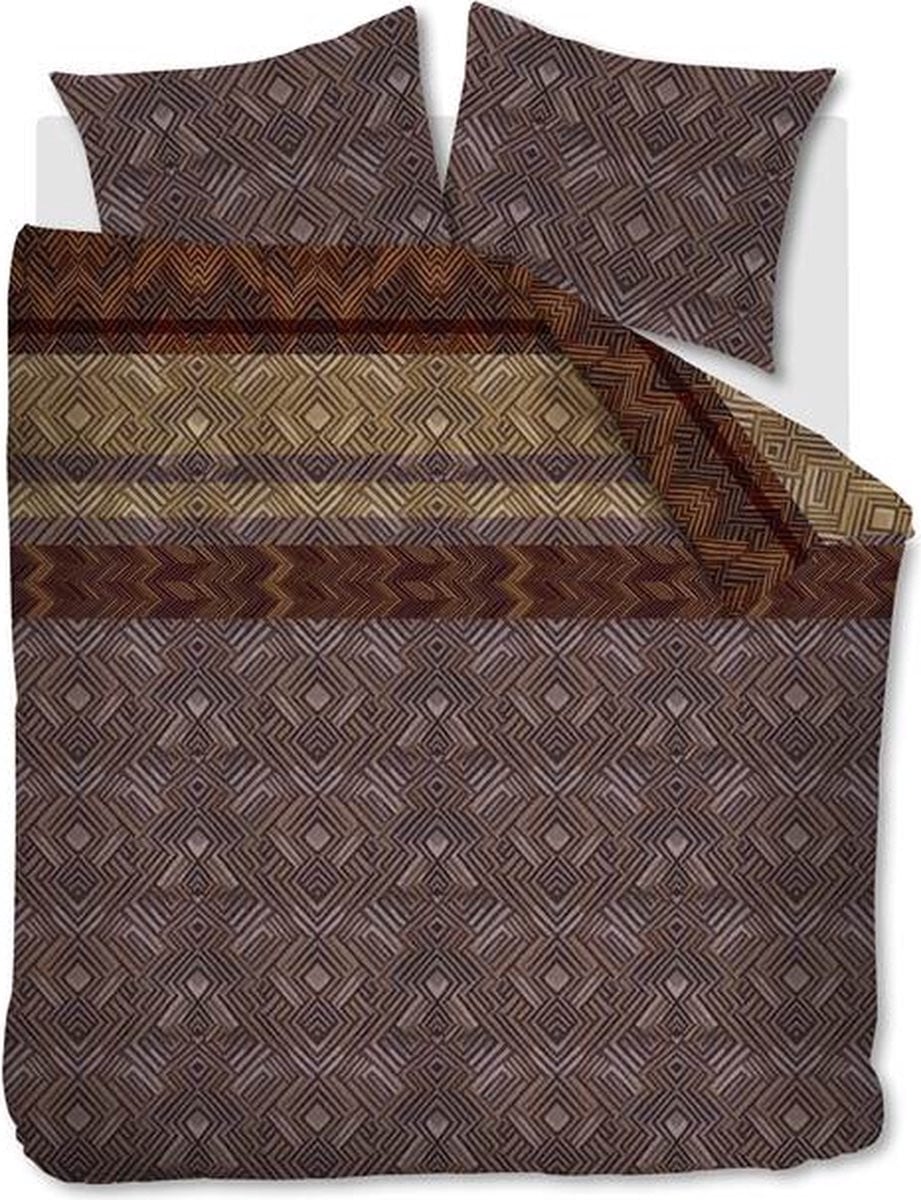Snoozing Ferry Dekbedovertrek Tweepersoons Brown 200 x 220 cm