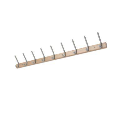 Wandgarderobe, Alu/Buche, 1300 mm breit