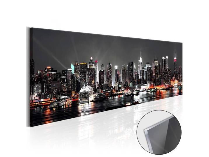 Tableau sur verre acrylique - DECLINA - New York Dream - 120x40 cm - Coton - Design contemporain