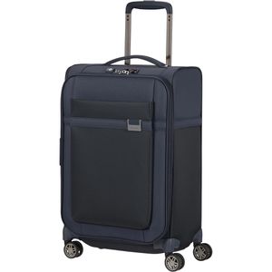 Samsonite Koffer Airea Spinner exp. dunkelblau, Weichschale, 4 Rollen, 38 Liter, 35 x 55 x 22cm