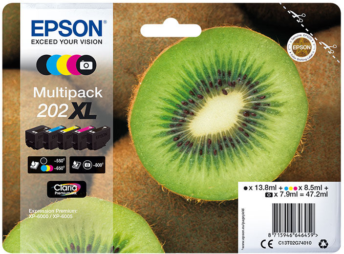 TINTEIRO EPSON 202 XL FOTO MULTIPACK