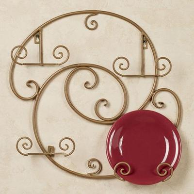 Touch of Class Laylla Petite Plate Rack Satin Gold Four Plate, Four Plate, Satin Gold