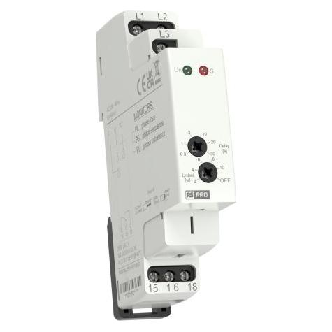 RS PRO Phasen-/Spannungsüberwachungsrelais (766924)