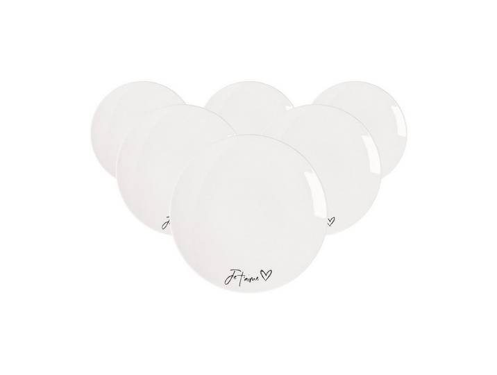 Villeroy & Boch Frühstücksteller Statement Frühstücksteller Je t'aime ø 21,2 cm, (6 St)