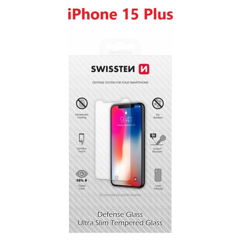 Swissten Tempered Glass Apple Iphone 15 Plus Re 2,5d (Apple iPhone 15 Plus) (74517964)