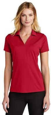 Port Authority LK398 Women's Performance Staff Polo Shirt in Engine Red size 4XL   Polyester