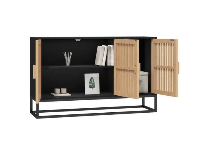 Buffet bas - ESTINK - ST5670 - Bois d'ingénierie - Noir - 105x30x65 cm