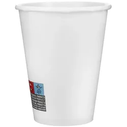 MONOUSO - Karton Kaffeebecher To Go Weiß 12Oz/360ml Ø9,0cm (20 Stück)