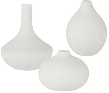 Uttermost Apothecary Satin White Vases (Set of 3)