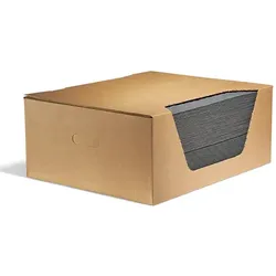 Absorptionsmatte Besonders robuste PIG® Universal Matten 100 Matten, Abmessung 41 cm x 51 cm, Absorbiert 53 L Karton
