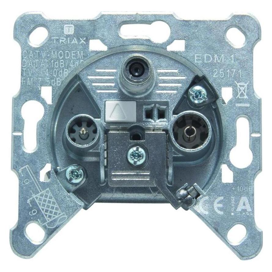 Triax EDM 1 3fach Einzeldose F-Buchse 306270 (Antennendose) (306270)