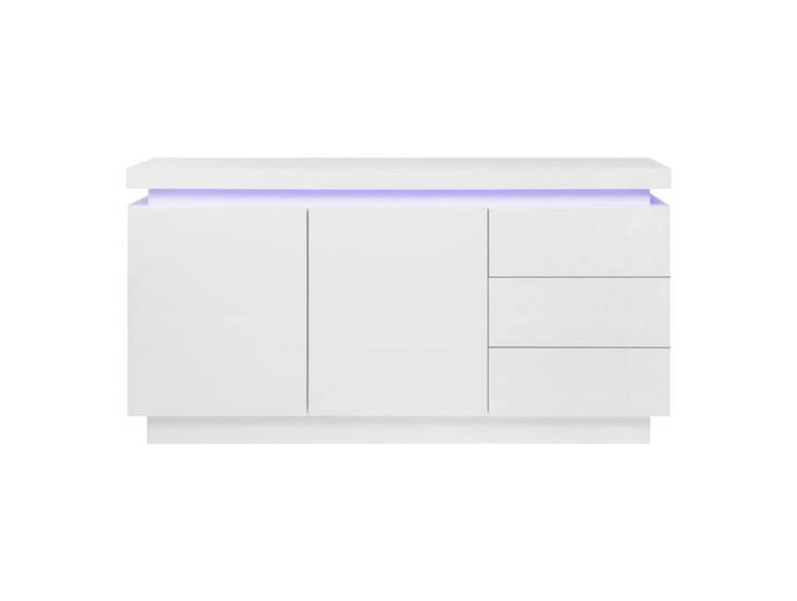 Buffet LED 2 portes 3 tiroirs COLORS blanc
