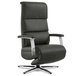 Segmüller Werkstätten Sessel Comforte Uno 01 Anzio D4 Leder Grau Granit