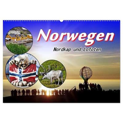 Norwegen Nordkap und Lofoten (Wandkalender 2027 DIN A2 quer), CALVENDO Monatskalender