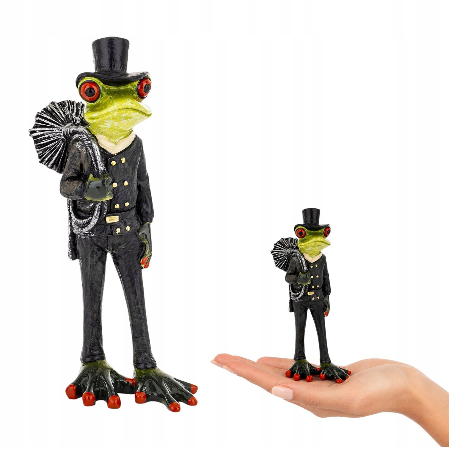 Grappige Kikker Komijnar Figuur voor Decoratie en Geluk