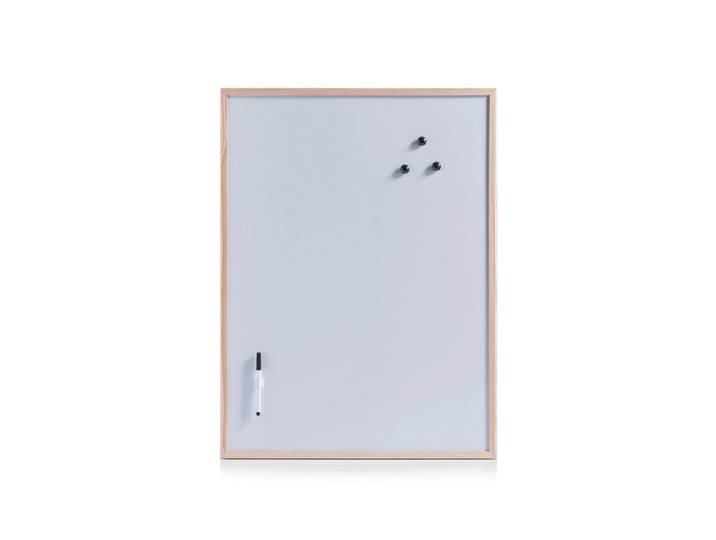 Zeller Present Magnettafel, Silberfarben, Metall, 60x40x1.4 cm, Bilder & Rahmen, Pinnwände & Magnettafeln