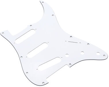Harley Benton Parts Pickguard SSS WH Blanc
