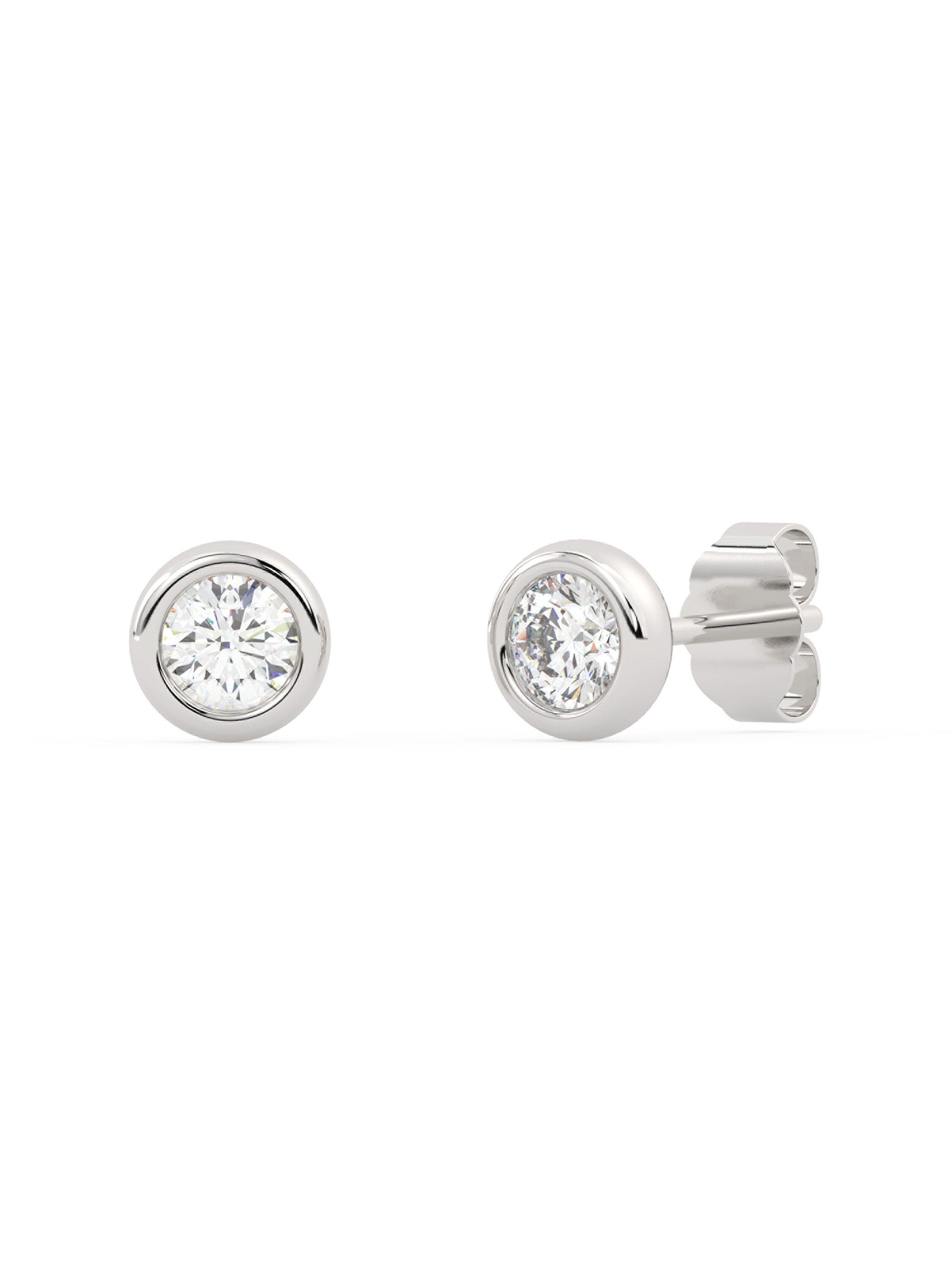 Diam Addict Ohrring 585 Weißgold mit im Labor gezüchteten Diamanten