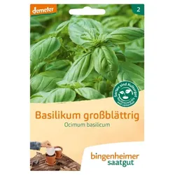 Bingenheimer Saatgut Basilikum Saatscheibe demeter