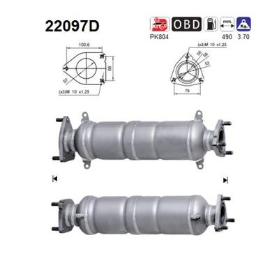 AS Katalysator 22097d für HONDA