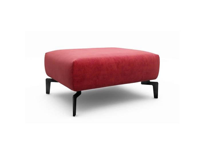 Sensoo Hocker Cosy, Rot, Metall, 90x70x46 cm, Stoffauswahl, Wohnzimmer, Hocker, Sitzhocker