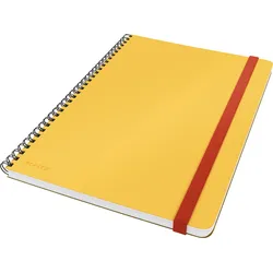 LEITZ 44840019 - Collegeblock, kariert (ca. B5), Cosy, gelb
